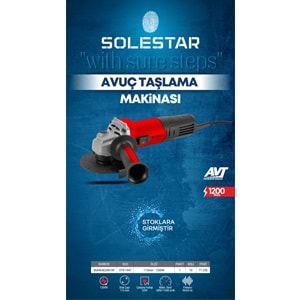 SOLESTAR STR-1947 AVUC TASLAMA MAKINESI 115MM 1200 WATT