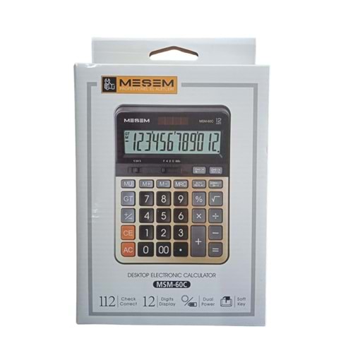 MESEM 60 C 12 HANELI BUYUK HESAP MAKINESI