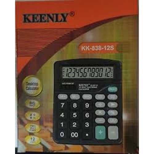 KEENLY KK-838-12S HESAP MAKINESI BUYUK