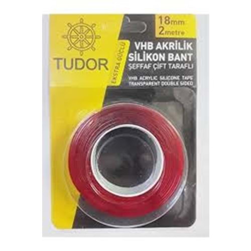 TUDOR CIFT TARAFLI SILIKON BANT 18MM 2YRD (60)