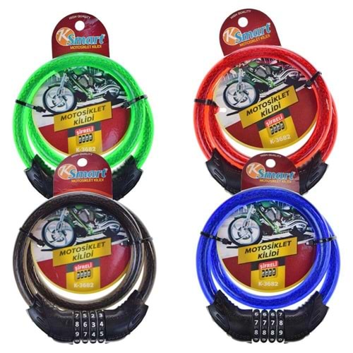 KSMART K-3682 SIFRELI MOTORSIKLET KILIDI
