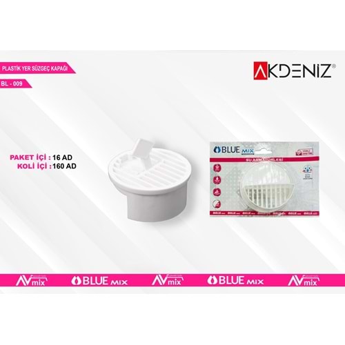 AKDENIZ BL-009 YER SUZGECI GIDER KAPAGI KARTLI