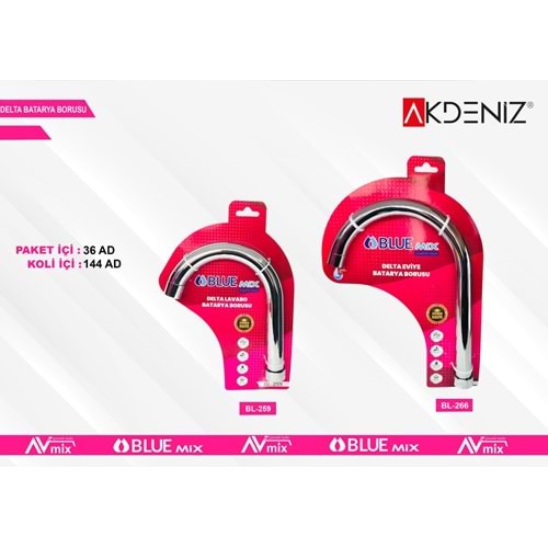 AKDENIZ BL-259 BATARYA BORUSU DELTA LAVABO