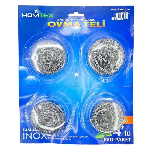 HOMTEX BULASIK TELI 4 LU KARTELALI