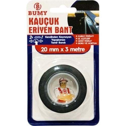 BUMMY KAUCUK ERIYEN BANT 20 MM*3 MT