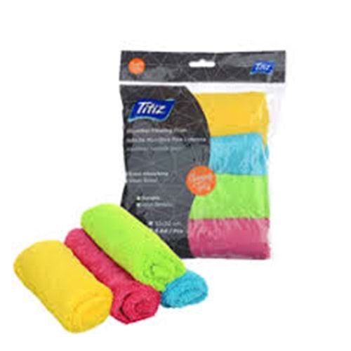 TITIZ TP-711 MIKROFIBER TEMIZLIK BEZI 12LI 30X40 CM