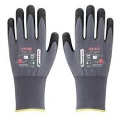 OZS 8916 NITRIL KAPLI ORME GRI ISCI ELDIVEN