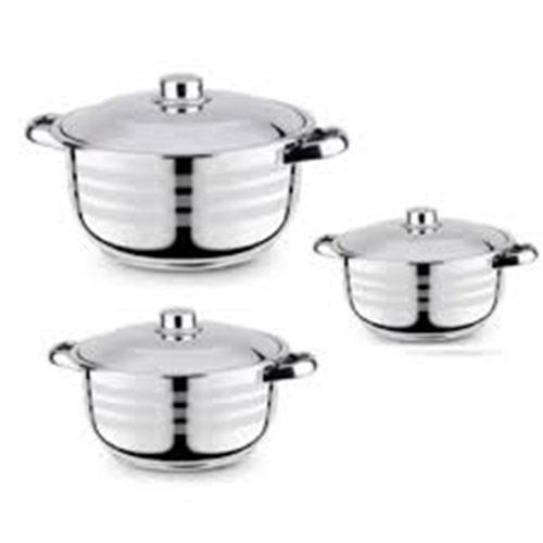 TOGO 430 MAXI TENCERE SETI 3 LU BORU KULP (20-22-24CM)