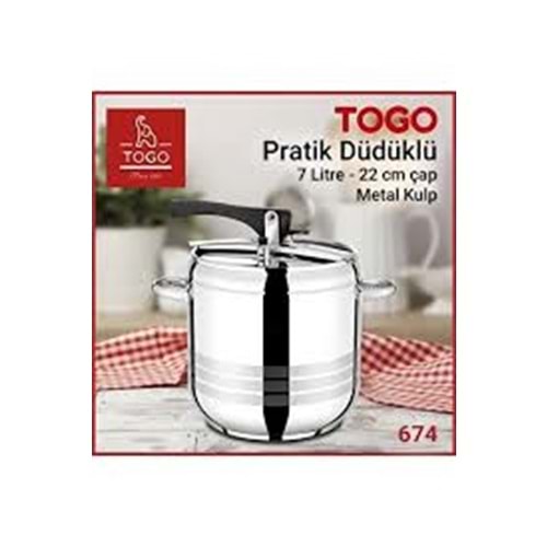 TOGO DUDUKLU 7 LT PRESSUAR COOKER