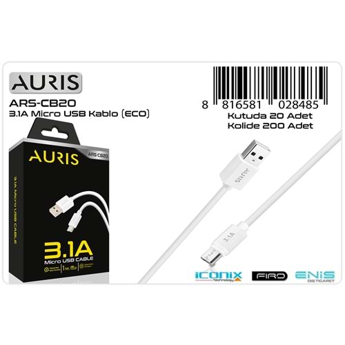 AURIS ARS-CB20 MICRO EKO KABLO 3.1 A