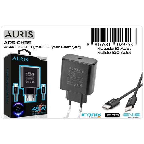 AURIS ARS-CH35 45 W TYPE-C HIZLI SARJ