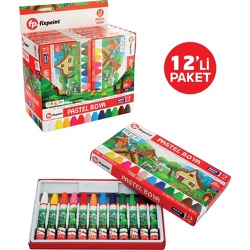 FIXPOINT P-1770 LUKS PASTEL BOYA 12 LI