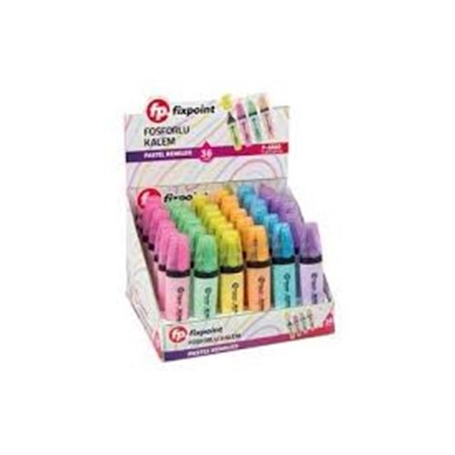 FIXPOINT P-5860 FOSFORLU KALEM PASTEL RENK (36)