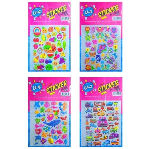 U-4 STICKER MEDIUM 1234 (240)