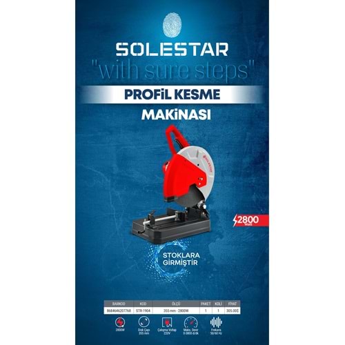 SOLESTAR STR-1904 PROFIL KESME MAKINESI 355 MM -2800WATT