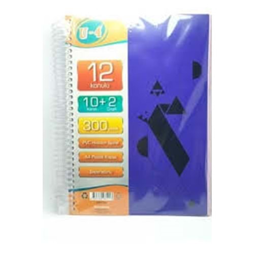 TOKAC 10+2 AYRACLI DEFTER 300 YAPRAK (20)