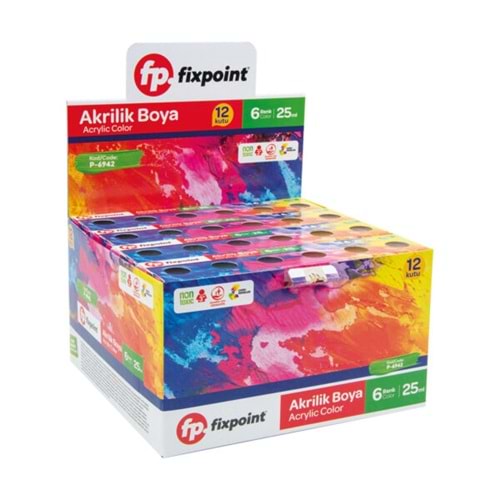 FIXPOINT P-6942 AKRILIK BOYA 6 LI (12)