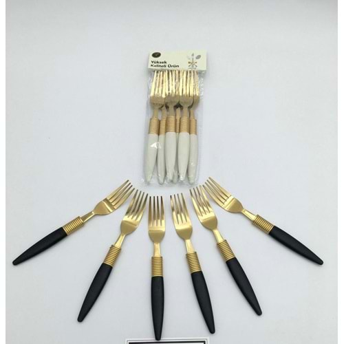 REAL SAHIN 1402 GOLD YEMEK CATALI 6 LI