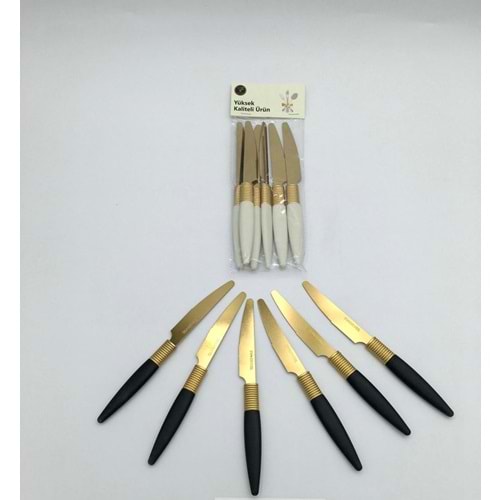 REAL SAHIN 1403 GOLD YEMEK BICAGI 6 LI