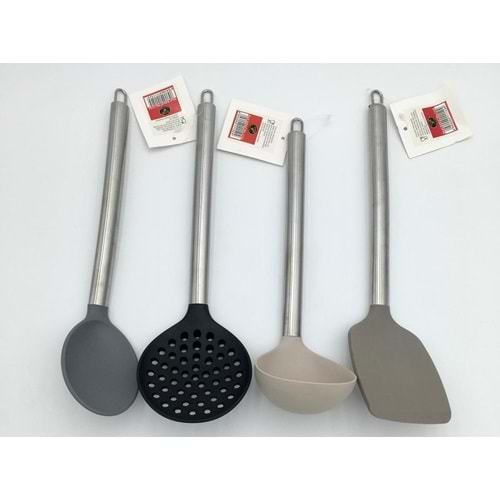 REAL SAHIN 1152 SILIKON KEPCE KASIK KEVGIR SPATULA METAL SAPLI