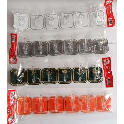 BELLA HAUSE K-8115 PLASTIK 6 LI RENKLI ASKI(12)