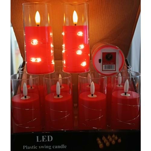 REAL SAHIN 1462 LED MUM KIRMIZI (12)