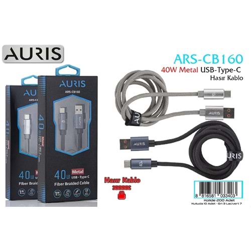 AURIS CB160 TYPE-C 40W HASIR KABLO