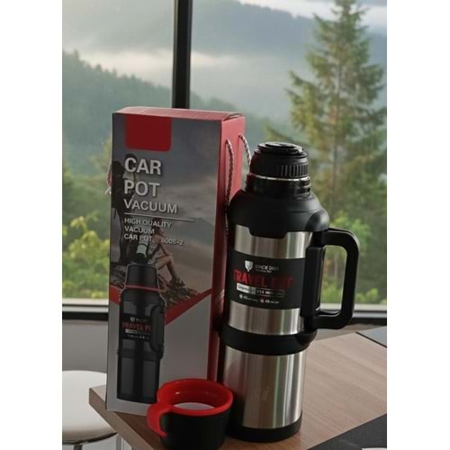 CAR POT VACUUM 8008-2 4LT CELIK TERMOS