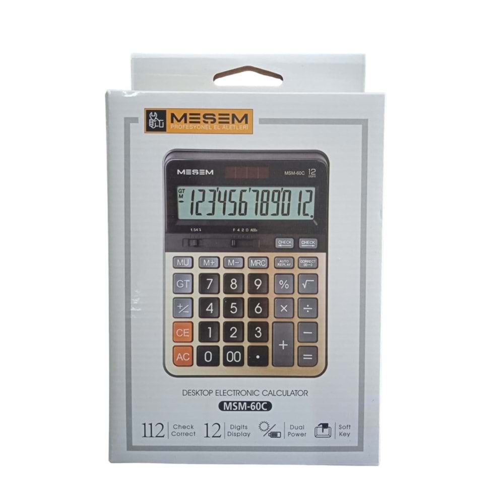 MESEM 60 C 12 HANELI BUYUK HESAP MAKINESI