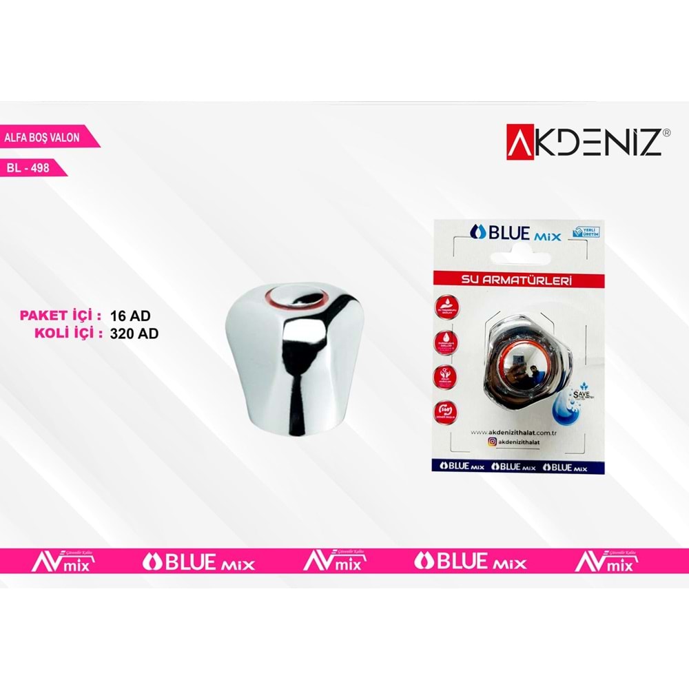 AKDENIZ BL-846 BOS VALON MUSLUK KAFASI ACEM