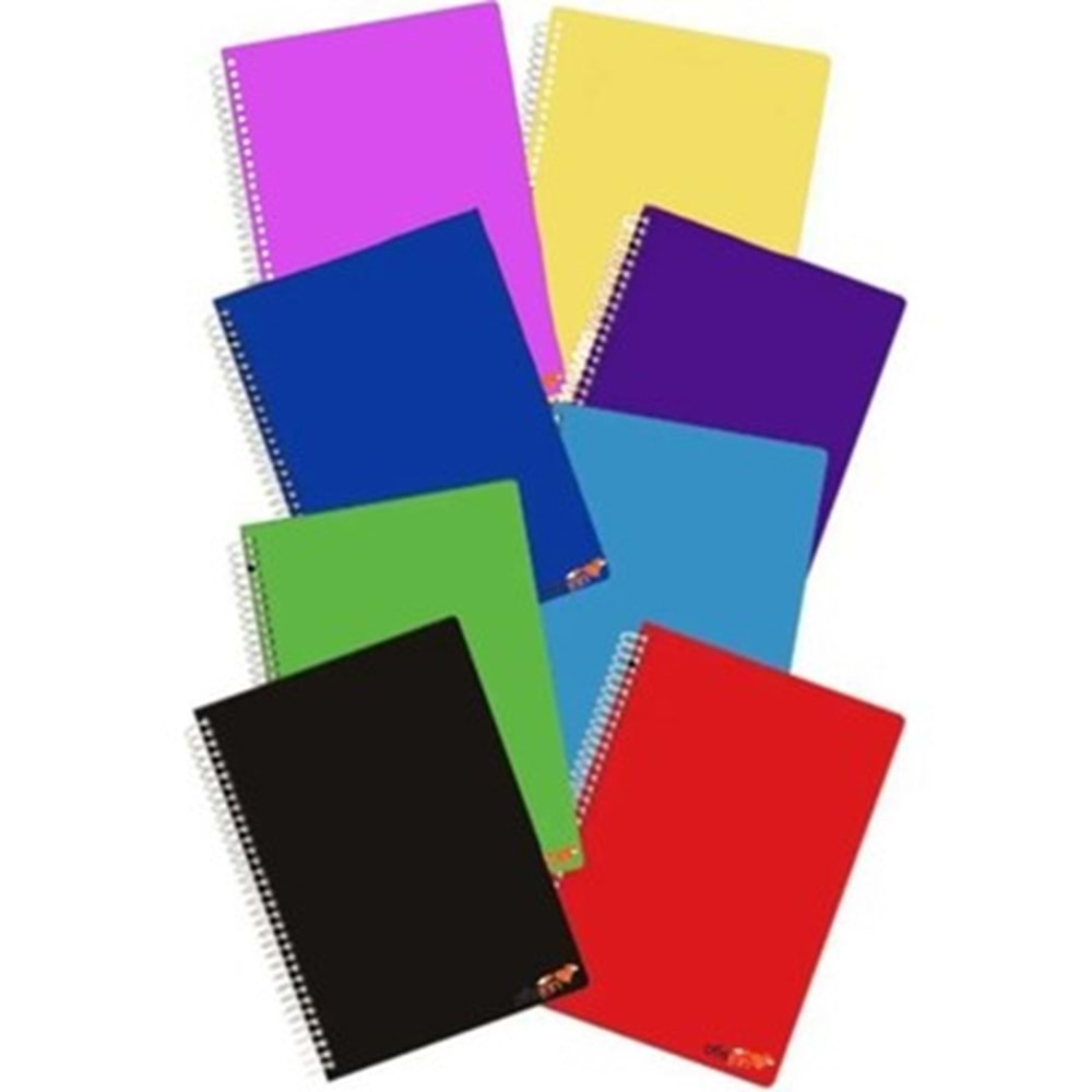 U-4 72/4 PP KAPAK SPIRALLI A5 KARELI DEFTER LISE (144)